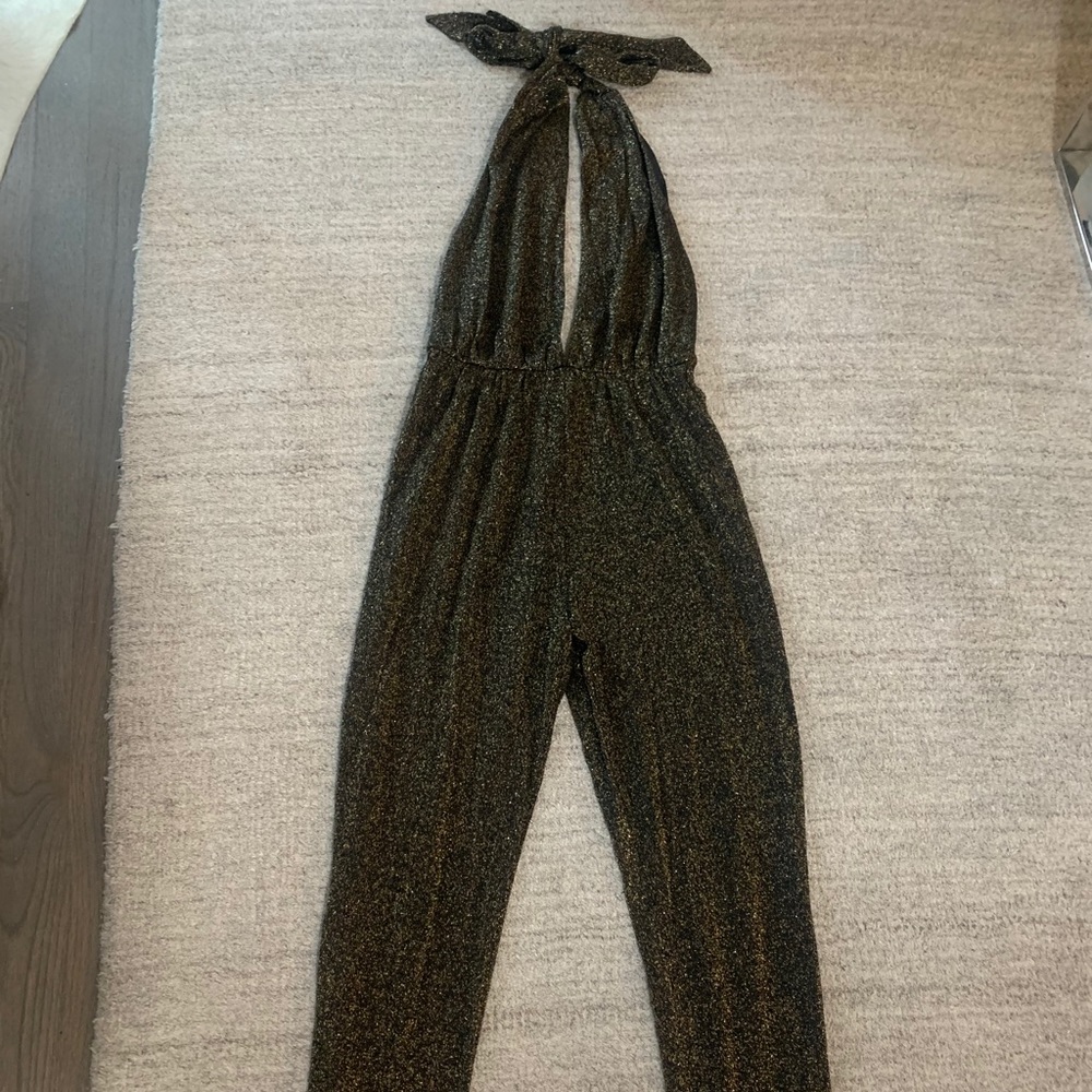 Gold and Black Jumpsuit